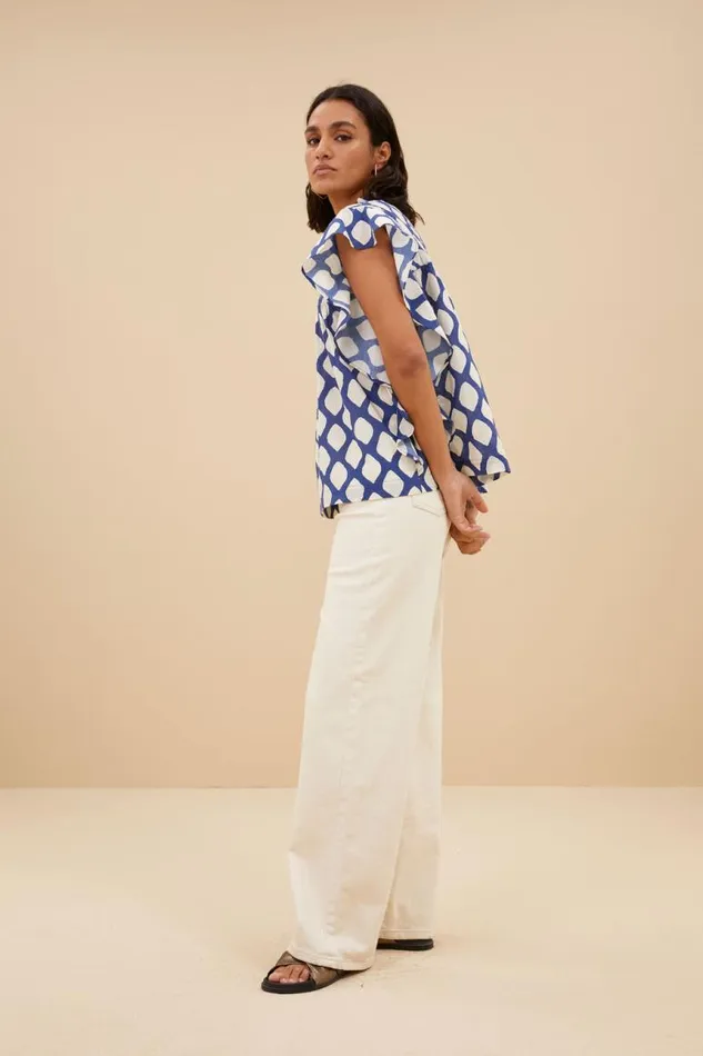 ByBar Blouses Vrouwelijk Danee Balu Blouse Balu Print ByBar Blouses Vrouwelijk Danee Balu Blouse Balu Print