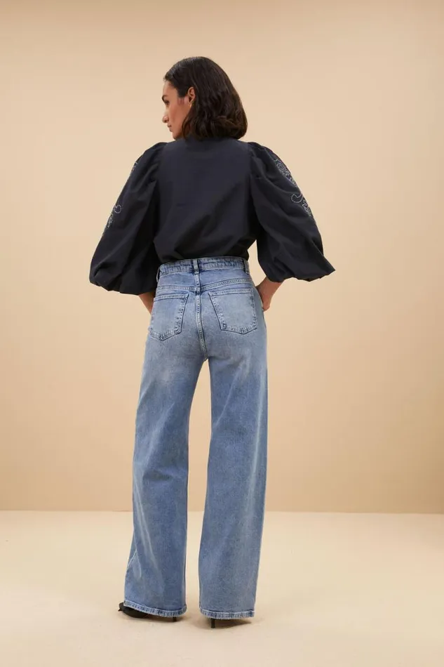 ByBar Blouses Vrouwelijk Ziggy Blouse Midnight ByBar Blouses Vrouwelijk Ziggy Blouse Midnight