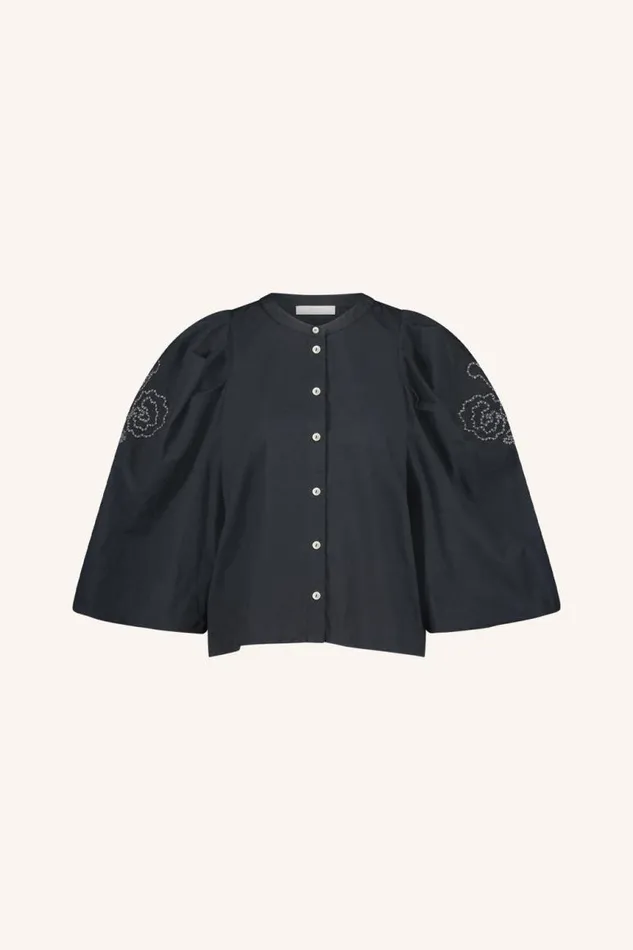 ByBar Blouses Vrouwelijk Ziggy Blouse Midnight ByBar Blouses Vrouwelijk Ziggy Blouse Midnight