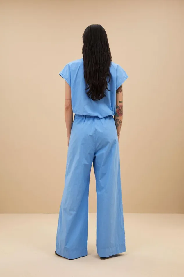 ByBar Broeken Vrouwelijk Benji Poplin Pant Aquarius ByBar Broeken Vrouwelijk Benji Poplin Pant Aquarius