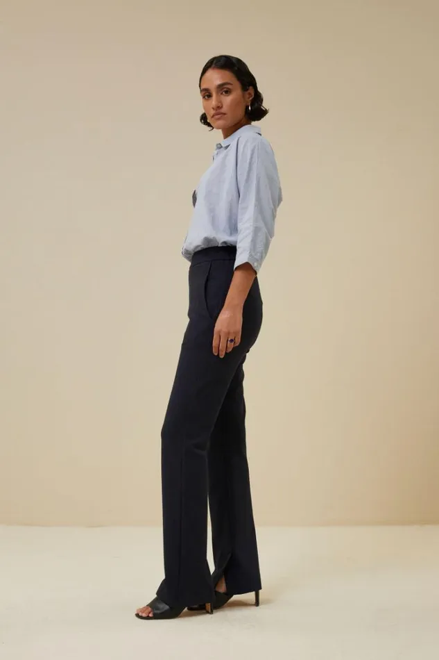 ByBar Broeken Vrouwelijk Lowie Pant Midnight ByBar Broeken Vrouwelijk Lowie Pant Midnight