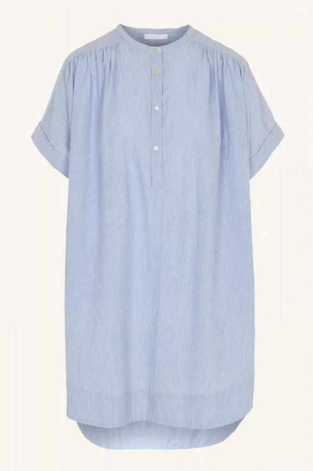 ByBar Jurken Vrouwelijk Amber Pin Stripe Dress Indi Grey ByBar Jurken Vrouwelijk Amber Pin Stripe Dress Indi Grey