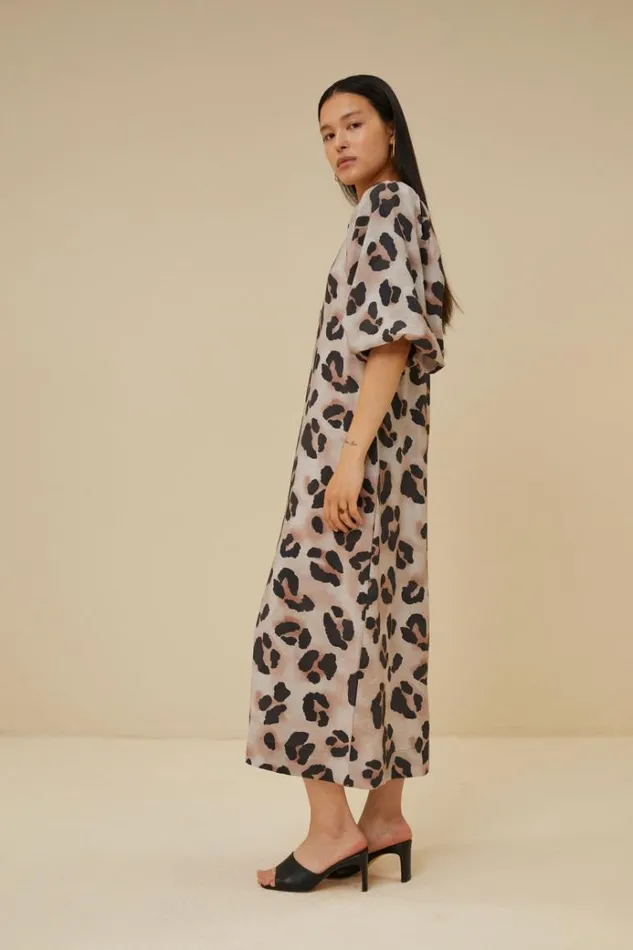 ByBar Jurken Vrouwelijk Juta Cheetah Dress Cheetas Print ByBar Jurken Vrouwelijk Juta Cheetah Dress Cheetas Print