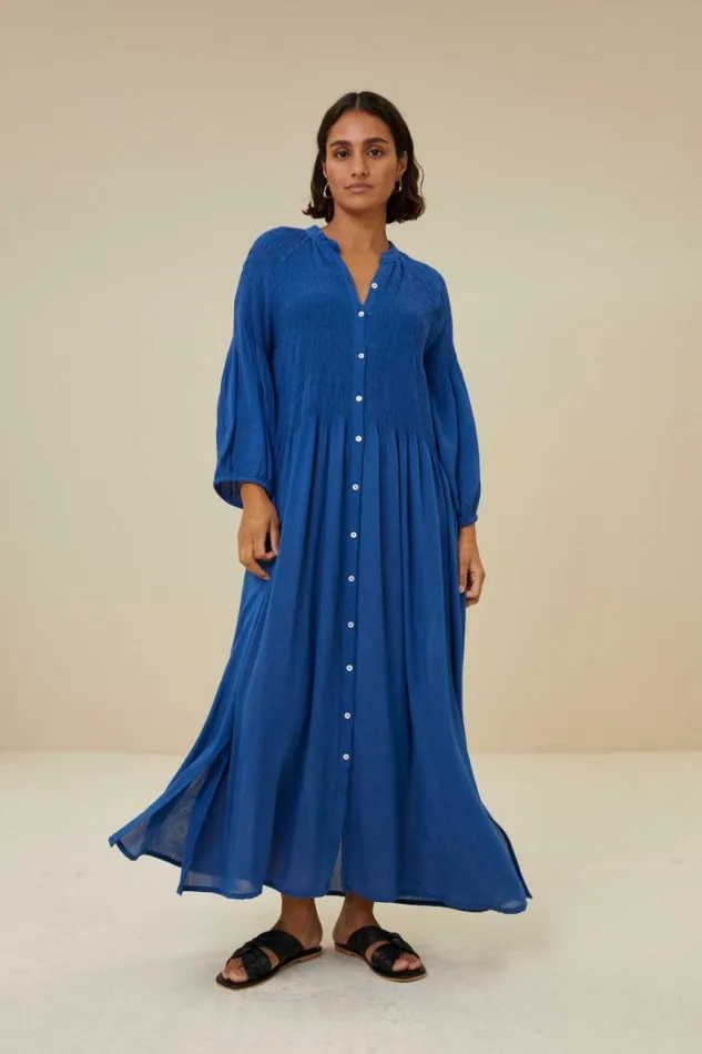 ByBar Jurken Vrouwelijk Loulou Dress Kingsblue