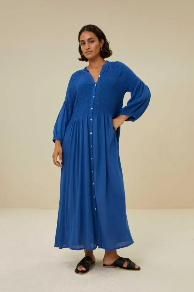 ByBar Jurken Vrouwelijk Loulou Dress Kingsblue ByBar Jurken Vrouwelijk Loulou Dress Kingsblue