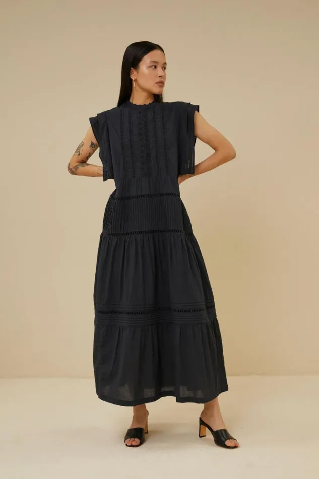 ByBar Jurken Vrouwelijk Xena Dress Midnight ByBar Jurken Vrouwelijk Xena Dress Midnight