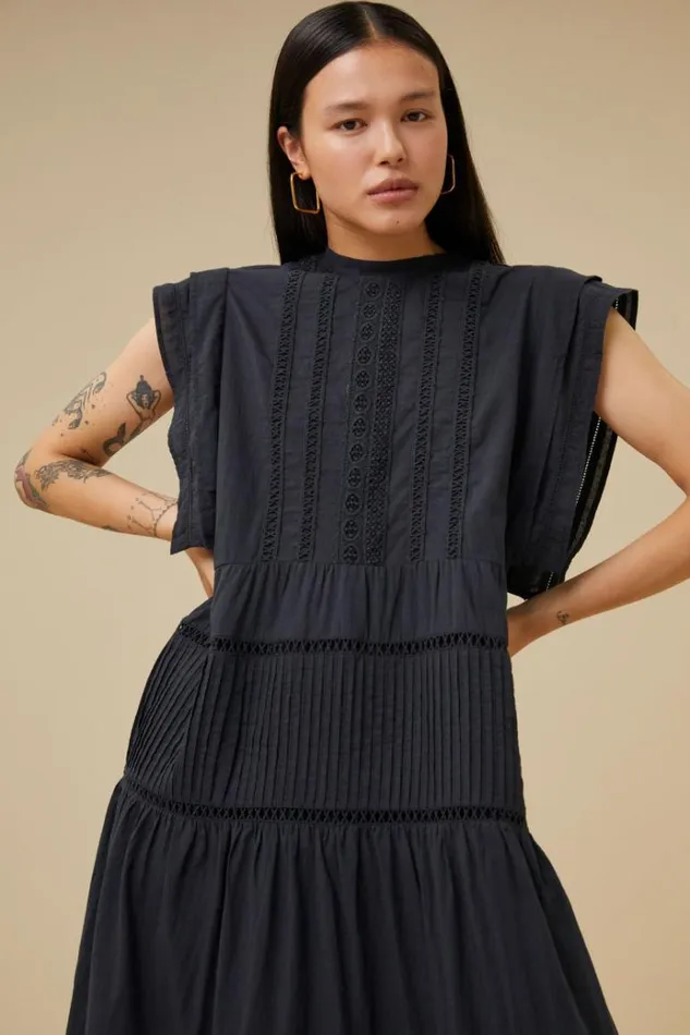 ByBar Jurken Vrouwelijk Xena Dress Midnight ByBar Jurken Vrouwelijk Xena Dress Midnight
