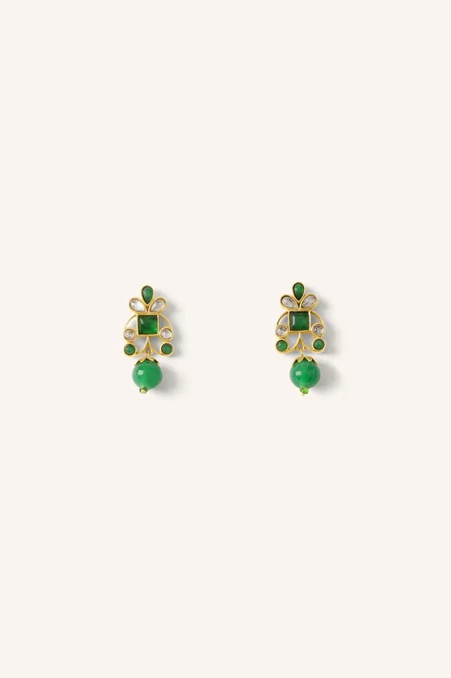 ByBar Sieraden Vrouwelijk Nila Earring Green