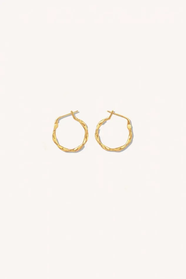 ByBar Sieraden Vrouwelijk Pd Mila Round Earring Gold ByBar Sieraden Vrouwelijk Pd Mila Round Earring Gold