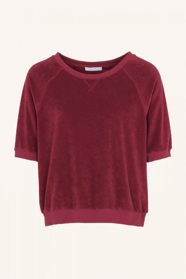 ByBar Tops and Shirts Vrouwelijk Neva Slub Top Grenache ByBar Tops and Shirts Vrouwelijk Neva Slub Top Grenache