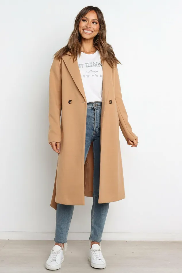 Camberwell Coat Tan Jackets and Coats Petal and Pup Women