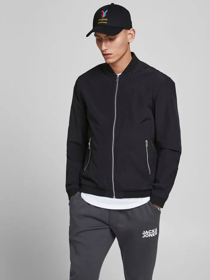 Caps JACK and JONES Mens PLAYBOY BASEBALL CAP Black Black Online