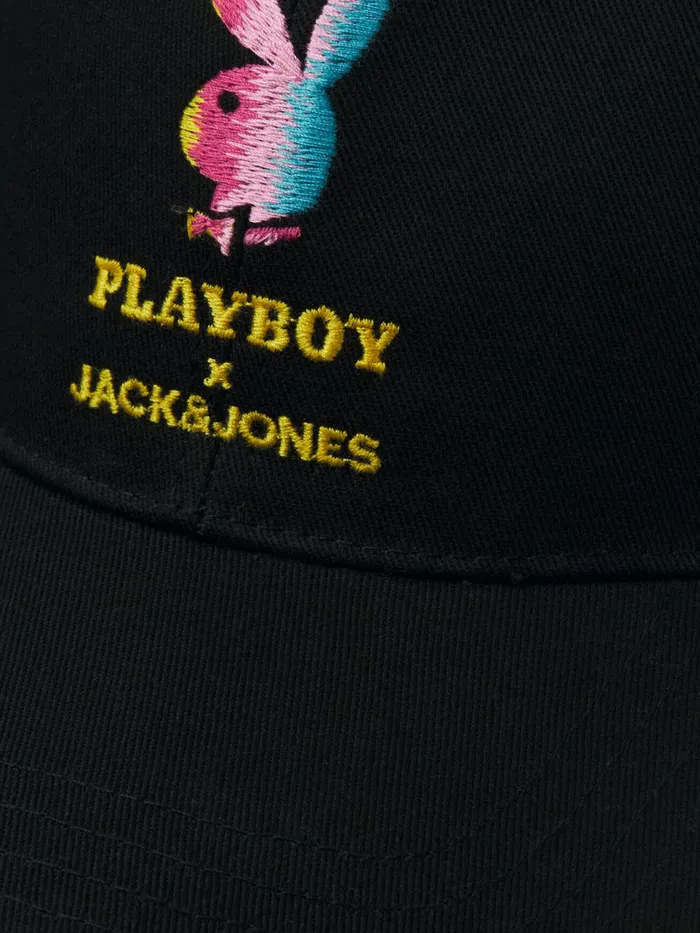 Caps JACK and JONES Mens PLAYBOY BASEBALL CAP Black Black Online