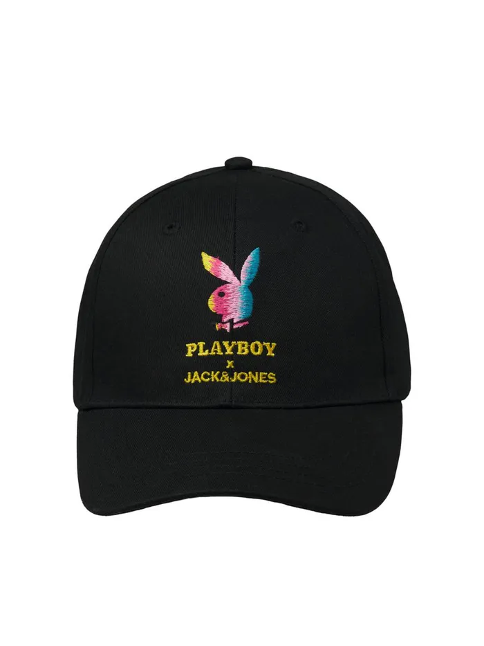 Caps JACK and JONES Mens PLAYBOY BASEBALL CAP Black Black Online