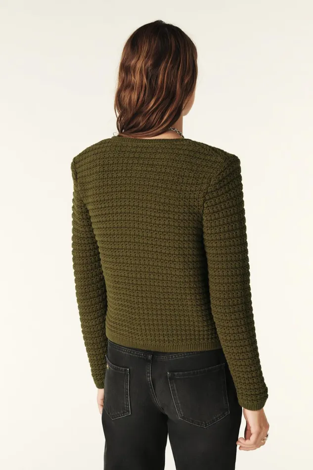 Cardigan Gaspard Green Women Baandsh Sweaters and Cardigans