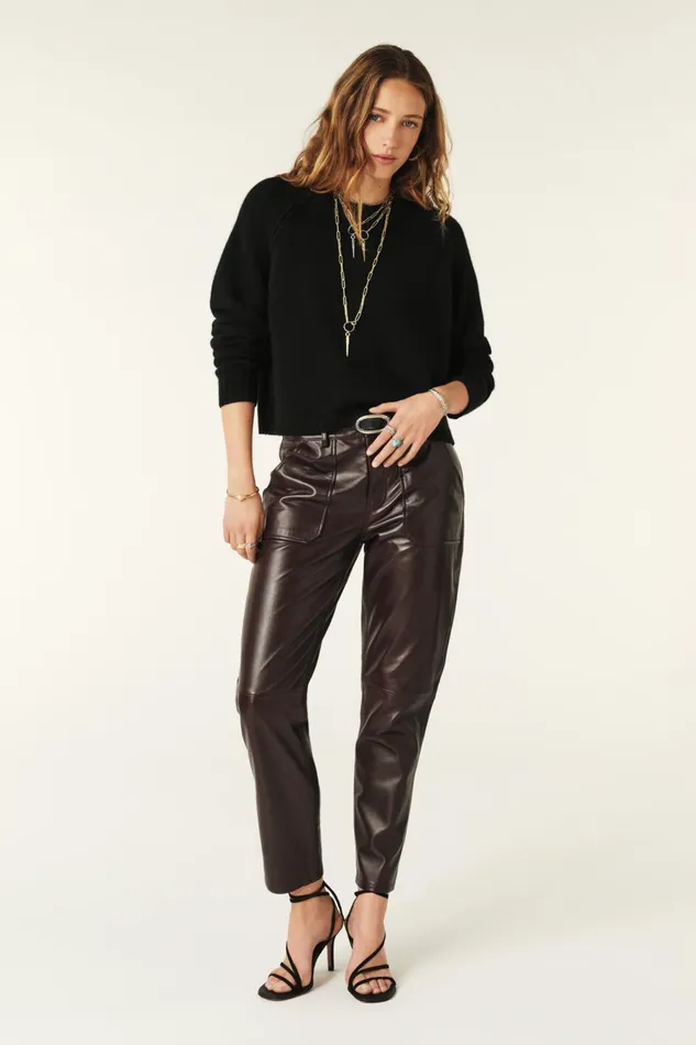 Cashmere Sweater Corvy Black Women Baandsh Sweaters and Cardigans