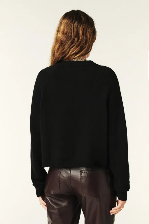 Cashmere Sweater Corvy Black Women Baandsh Sweaters and Cardigans
