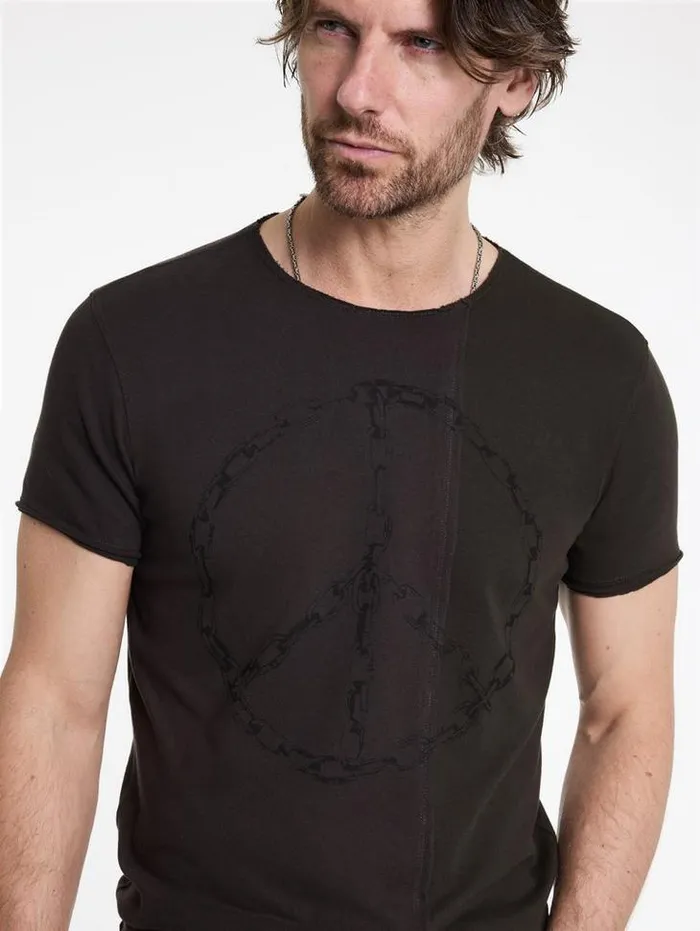 CHAIN PEACE TEE Charcoal Men John Varvatos Graphic Tees