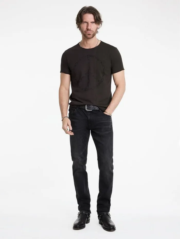CHAIN PEACE TEE Charcoal Men John Varvatos Graphic Tees
