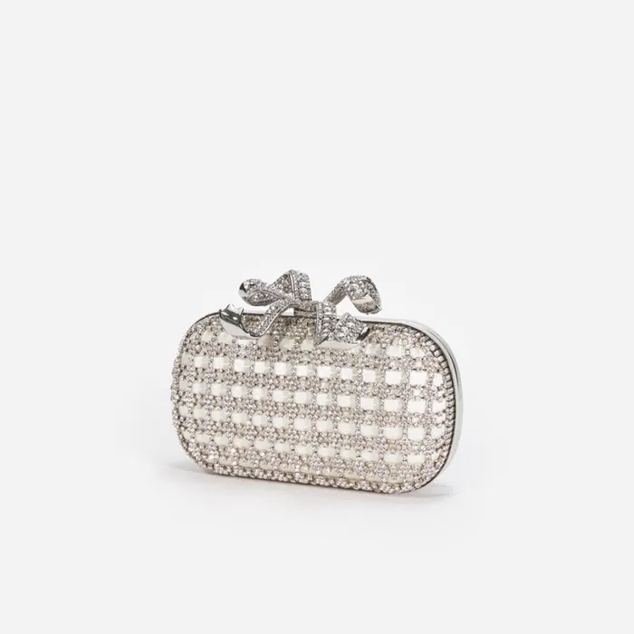 Champagne Crystal Clutch Bag Women Self Portrait Bride Champagne Crystal Clutch Bag Women Self Portrait Bride