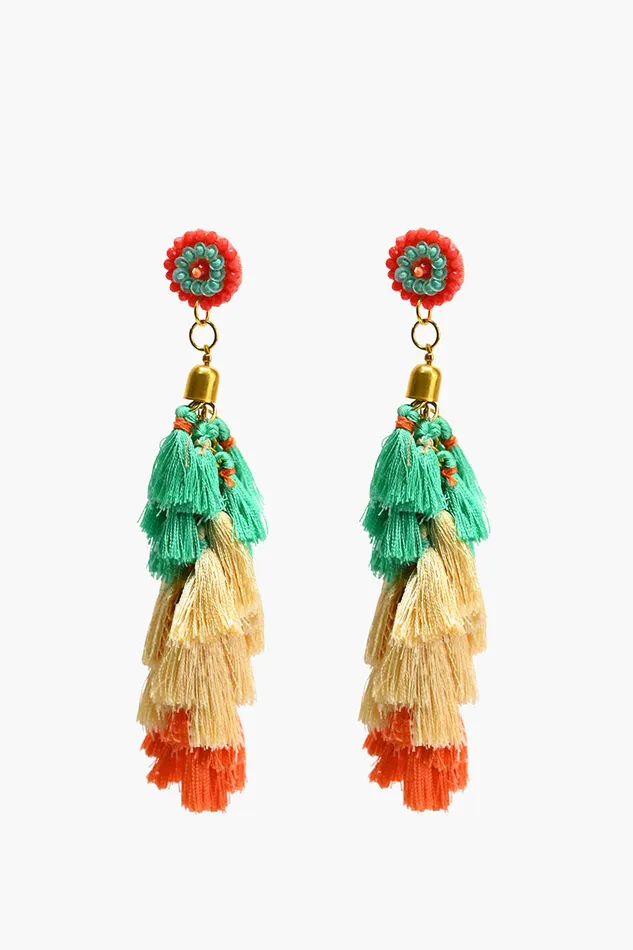 Charming Tassels Hanging Earrings Women Small Accessories America and Beyond