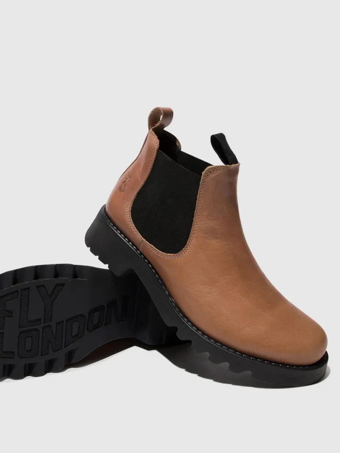 Chelsea Ankle Boots RIKA894FLY ROSE BLACK SOLE Women Fly London Ankle Boots