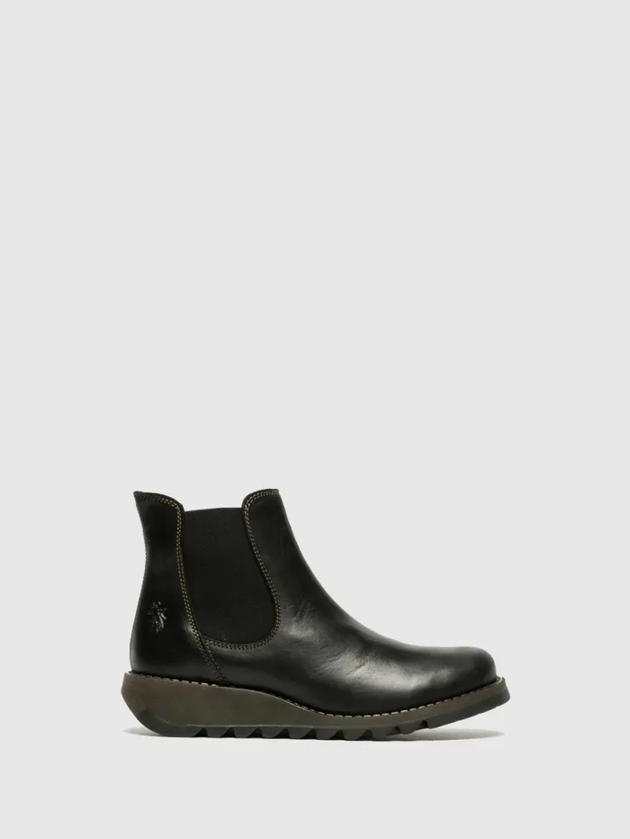 Chelsea Ankle Boots SALV BLACK Women Fly London Ankle Boots