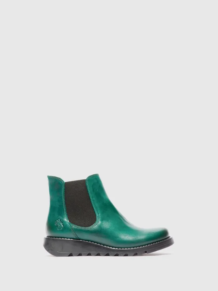 Chelsea Ankle Boots SALV RUG SHAMROCK GREEN BLACK ELASTIC Women Fly London Ankle Boots Chelsea Ankle Boots SALV RUG SHAMROCK GREEN BLACK ELASTIC Women Fly London Ankle Boots