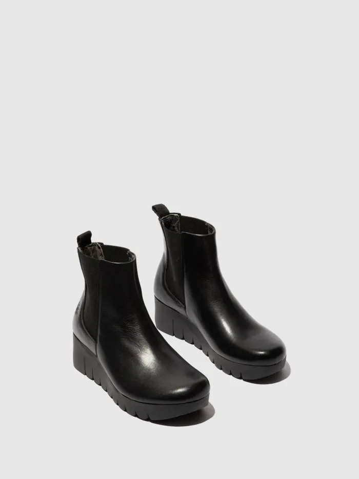Chelsea Ankle Boots VAZE177FLY BLACK Women Fly London Ankle Boots