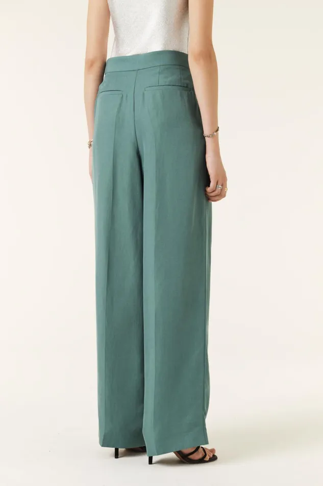 Chic Pants Gadwin Green Women Baandsh Pants and Jeans
