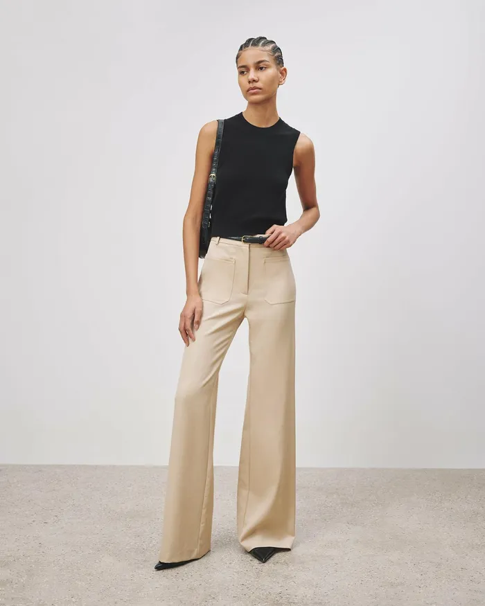 CHRISTOPHE PANT Brown Women Nili Lotan Pants and Shorts