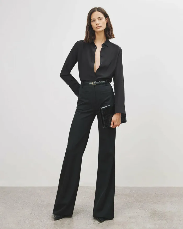 CHRISTOPHE PANT Brown Women Nili Lotan Pants and Shorts