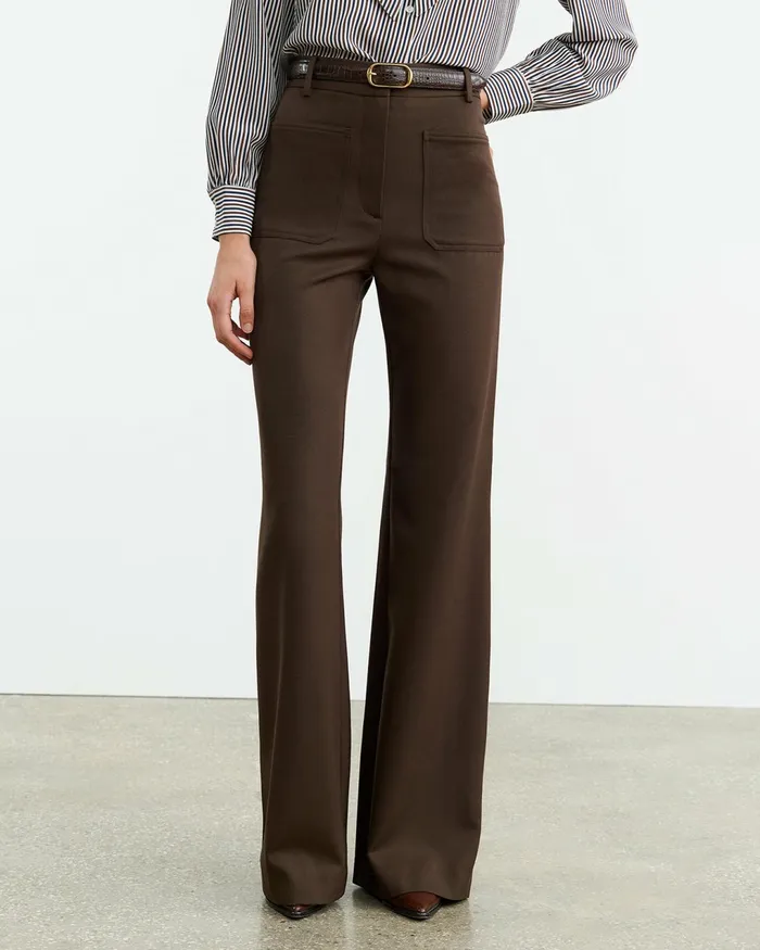 CHRISTOPHE PANT Brown Women Nili Lotan Pants and Shorts