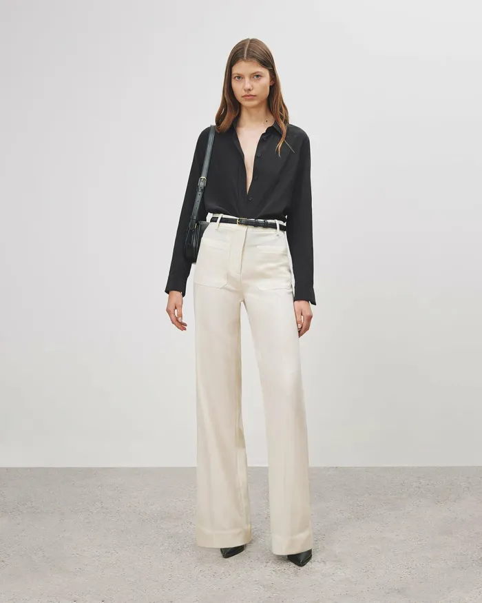 CHRISTOPHE PANT Brown Women Nili Lotan Pants and Shorts