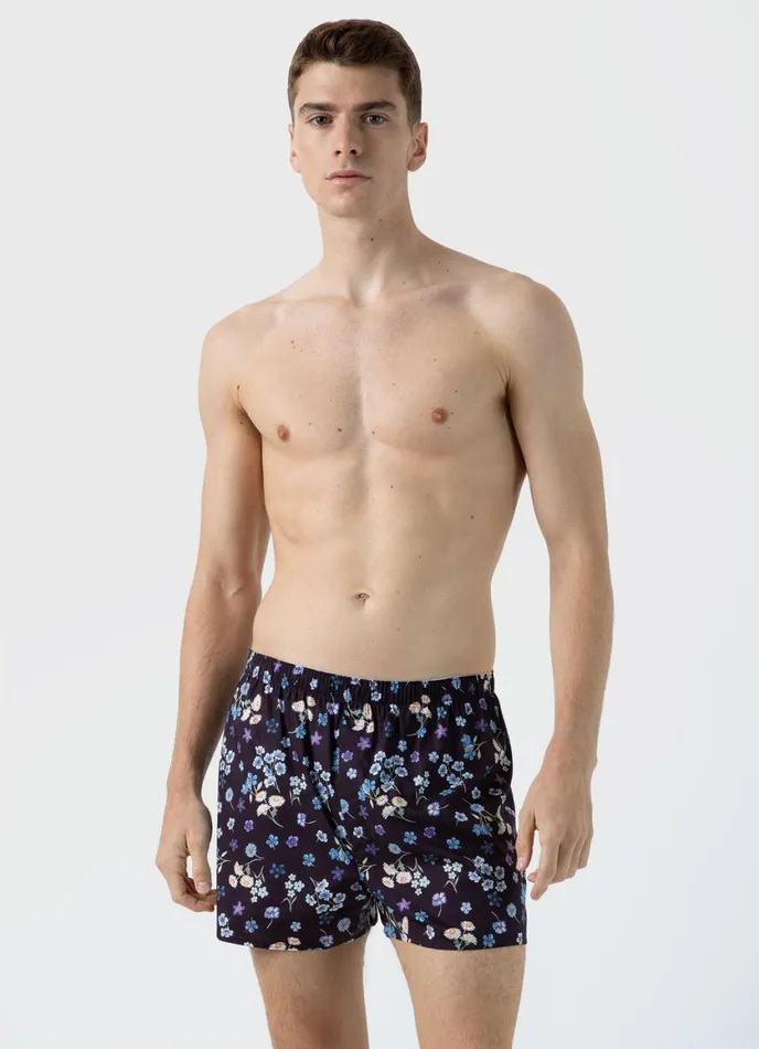 Classic Boxer Shorts In Liberty Fabric Primavera Men SUNSPEL Boxer Shorts