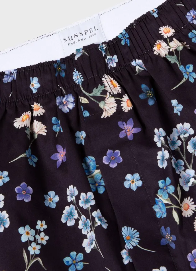 Classic Boxer Shorts In Liberty Fabric Primavera Men SUNSPEL Boxer Shorts