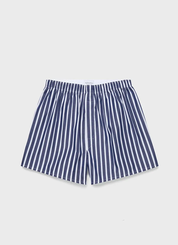 Classic Boxer Shorts NavyWhite Boxer Shorts ussunspel Men