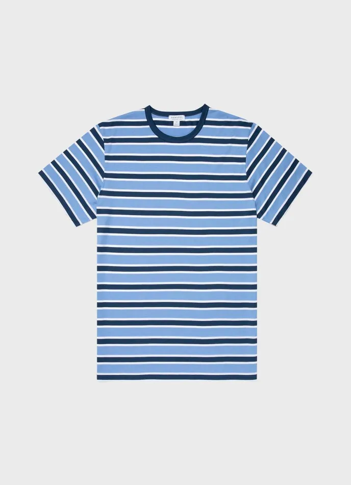Classic Tshirt Coastcool Blue Holiday Stripe Men SUNSPEL Tshirts