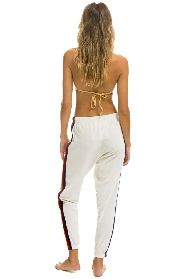 Classic Velvet Sweatpants 8211 White Women Aviator Nation Sweatpants