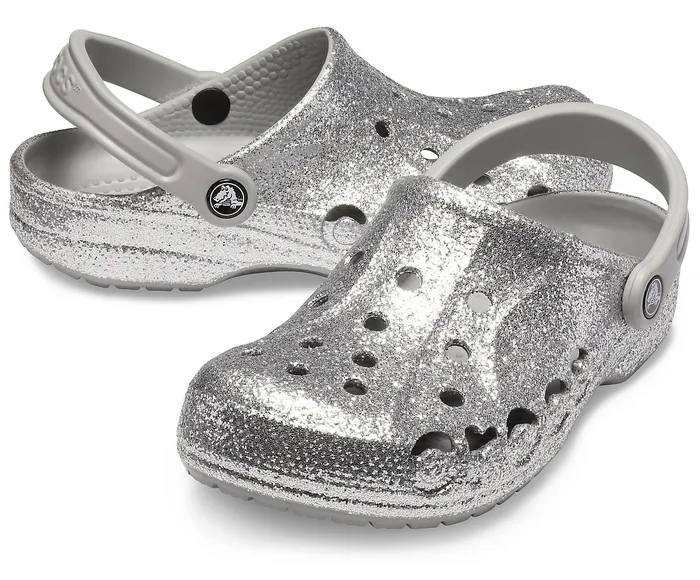Clogs Baya Glitter Clog Silver Crocs Women
