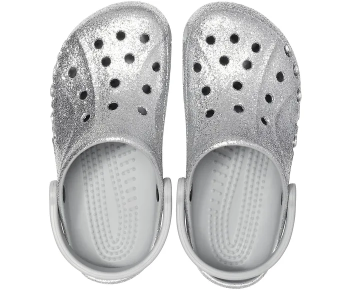 Clogs Baya Glitter Clog Silver Crocs Women