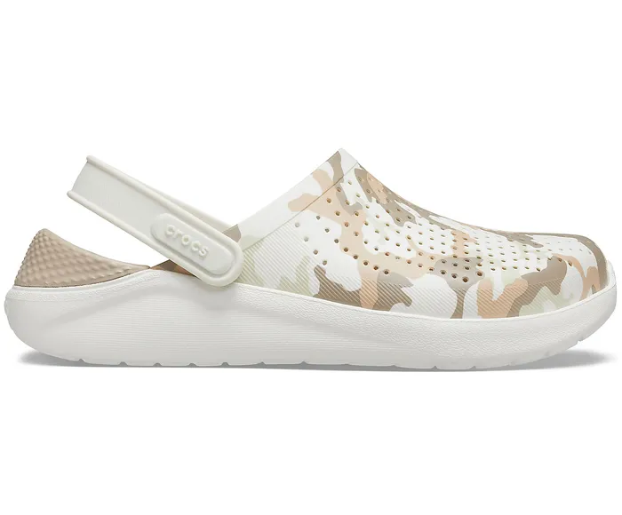 Clogs LiteRide Printed Camo Clog Almost White Crocs WomenMen