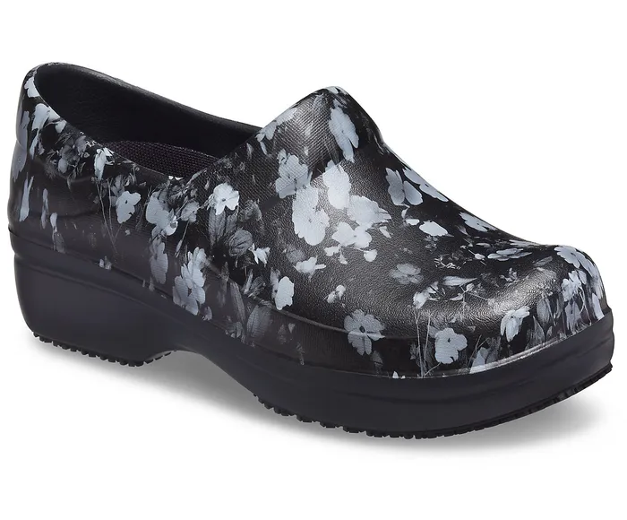 Clogs Neria Pro II Graphic Clog White Black Floral Crocs Women
