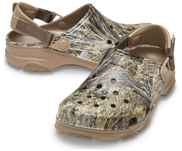 Clogs WomenMen Crocs Classic AllTerrain Mossy Oak Brush Clog Khaki