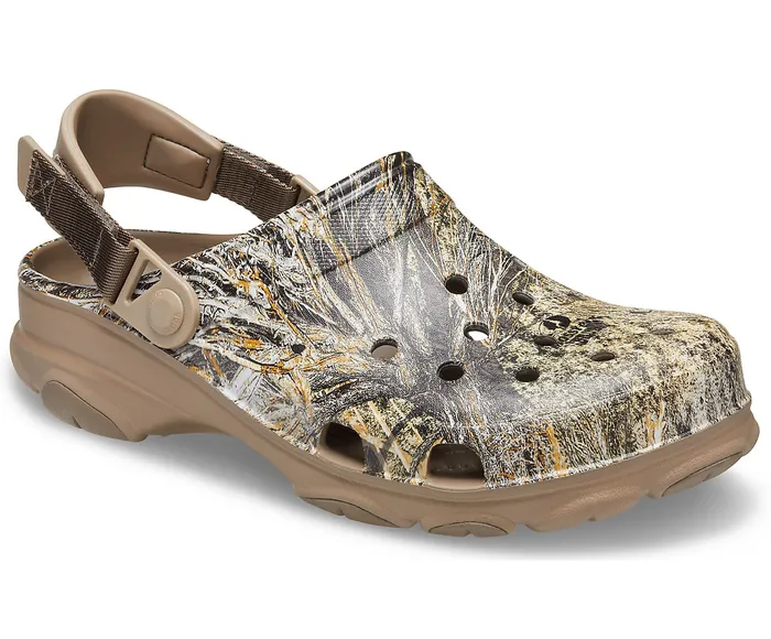 Clogs WomenMen Crocs Classic AllTerrain Mossy Oak Brush Clog Khaki