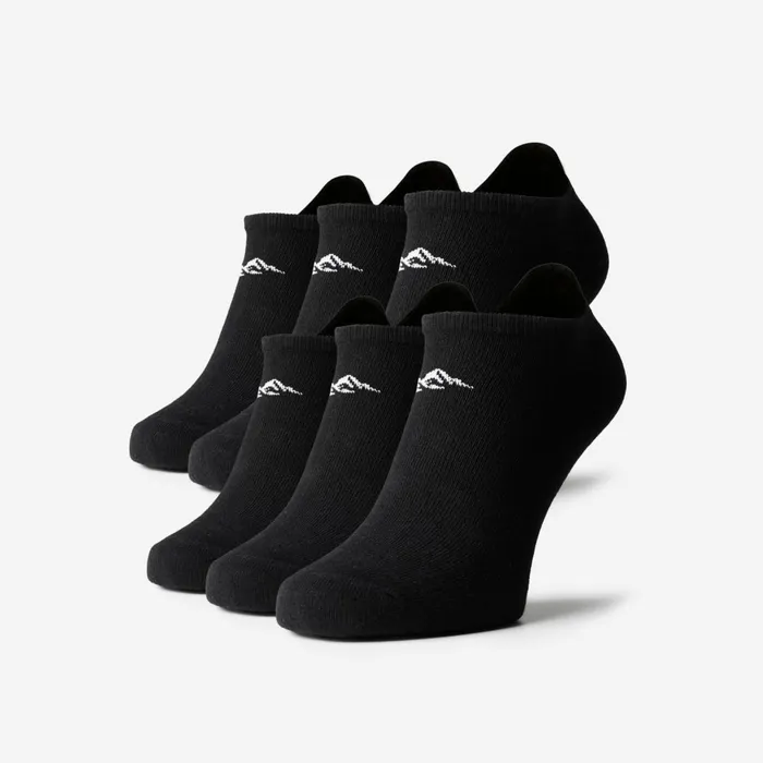 Closure London 6Pack No Show Sport Socks Black Men Socks