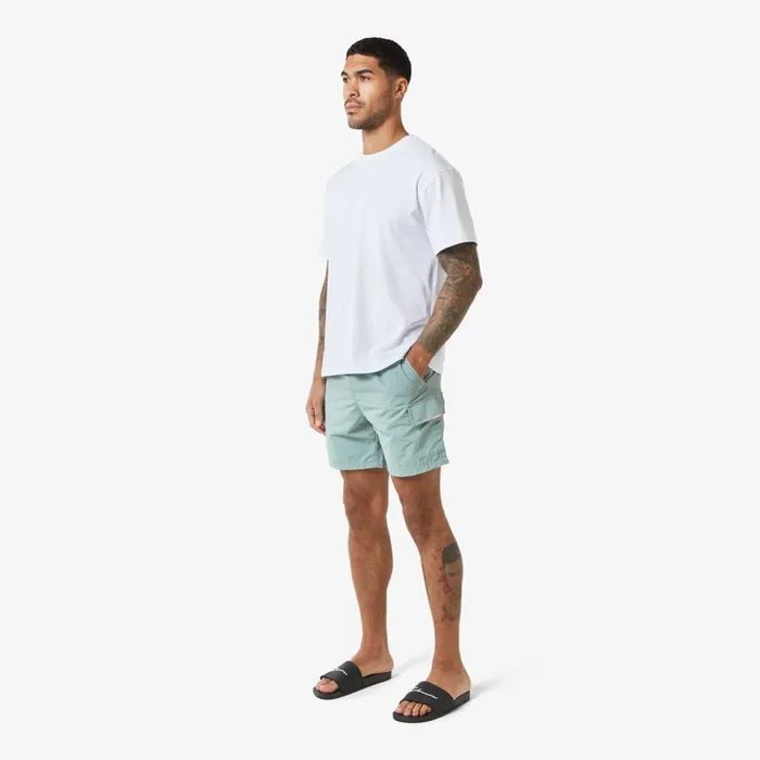 Closure London Cargo Pocket Swimshort Dark Sage Men Shorts