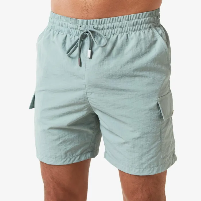 Closure London Cargo Pocket Swimshort Dark Sage Men Shorts