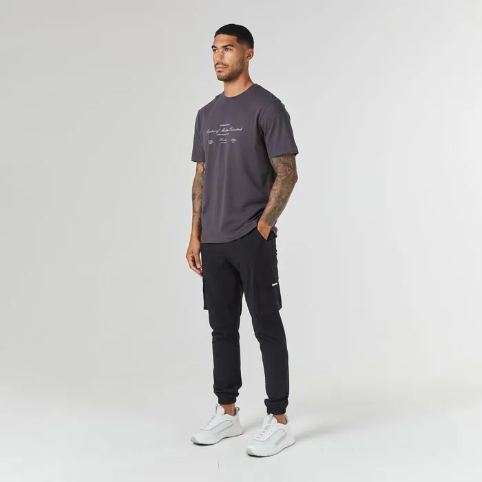 Closure London Deluxe Script TShirt Charcoal Men TShirts