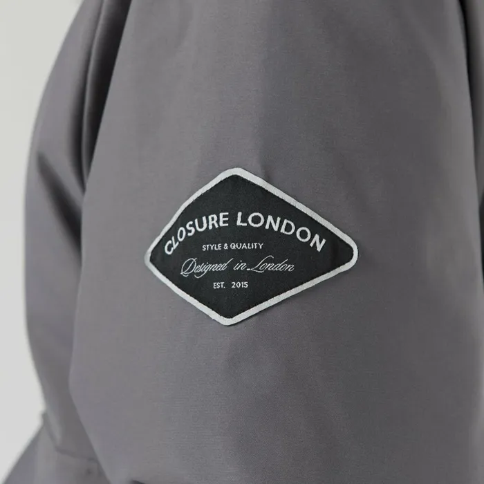 Closure London Faux Fur Cropped Parka Charcoal Women Coats and Jackets